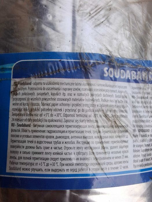 Taśma dekarska aluminiowa