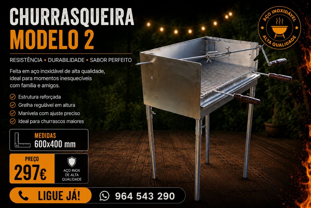 Churrasqueita inox
