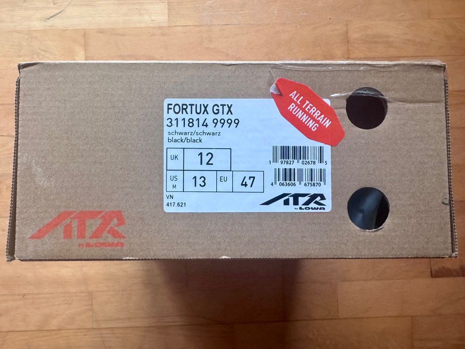 Buty Lowa Fortux GTX Tactical - Black - rozmiar 46 - NOWE