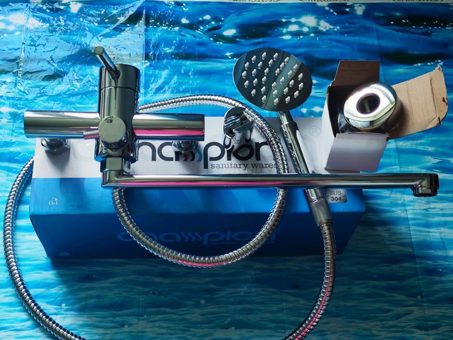 Змішувач для ванни з нерж. сталі CHAMPION SUS-006 Chrome