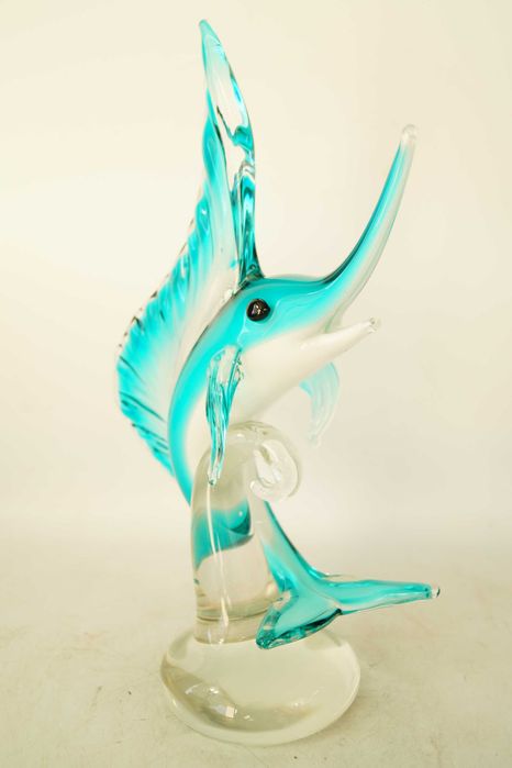 Figura szklana murano style RYBA rybka duża piękna