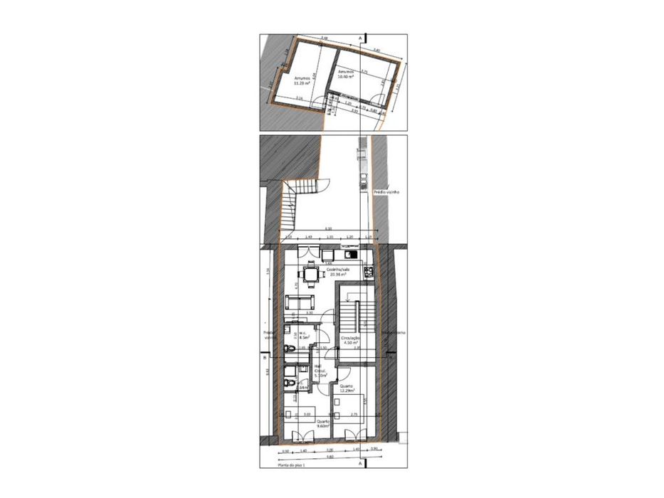 Prédio Urbano em Ruína com Projeto Aprovado para 3 Apartamentos | C...