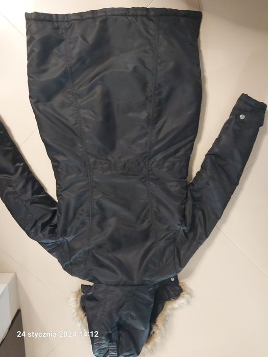Kurtka zimowa parka czarna XS Cropp