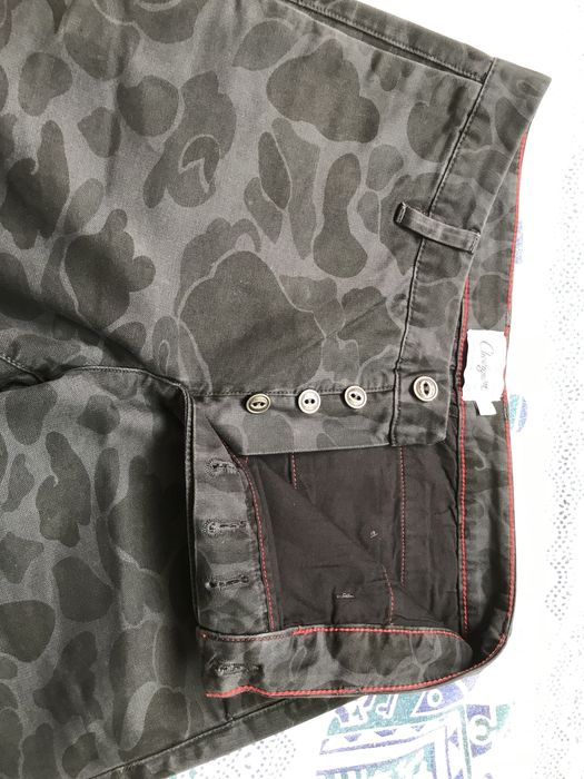 Calças chevignon camuflado 100% algodão