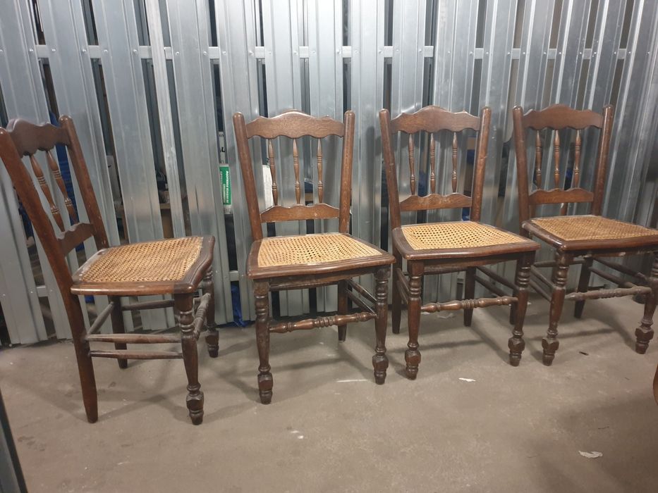 4 stare krzesła antyk Prl