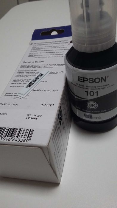 Tusz czarny oryginalny Epson 101 duży - pojemność 127ml