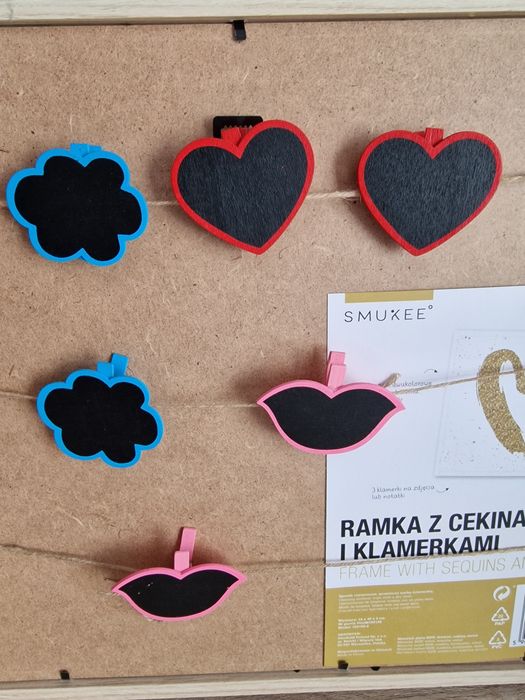 Ozdobne klamerki do karteczek zdjęć SMUXEE