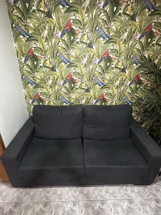 Sofa 2 lugares cinzento - Como novo