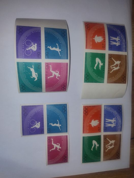 Znaczki XVII igrzyska olimpijskie Rzym 1960