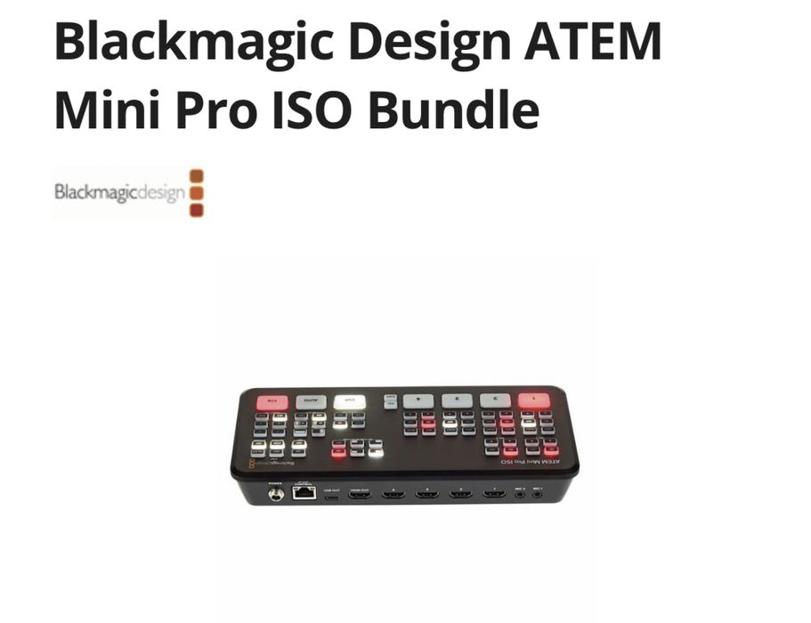 Blackmagic ATEM mini Pro Iso