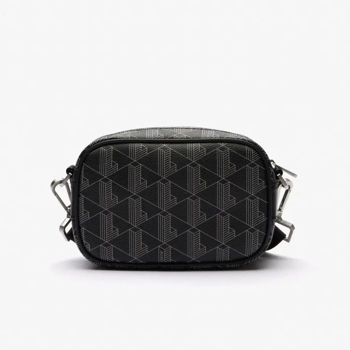 Сумка Lacoste Monogram Reporter Bag Black/Gray