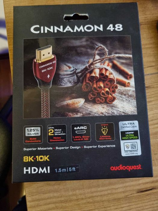 Audioquest HDMI 1,5m CINNAMON 48 - Nunca usado
