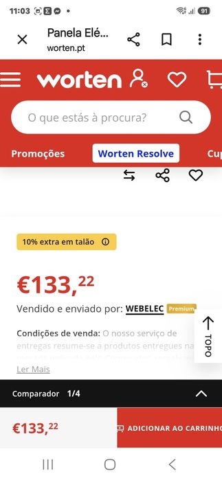 Panela de pressão eléctrica