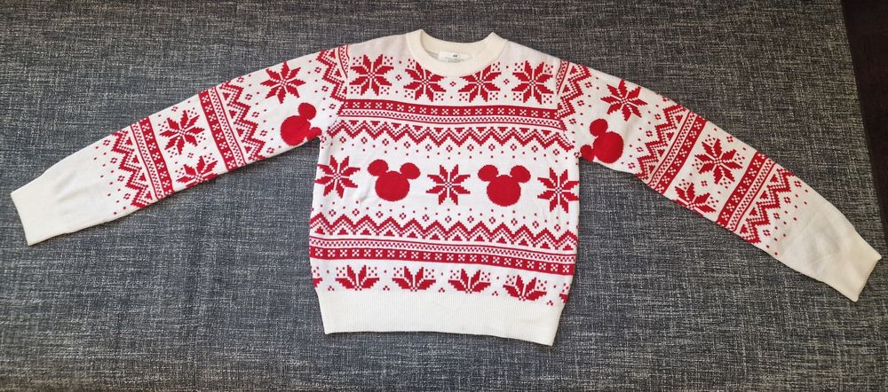 Sweterek świąteczny H&M, r 158/164