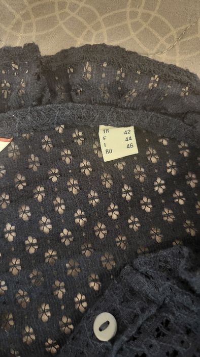 Блуза розмір L темно синя