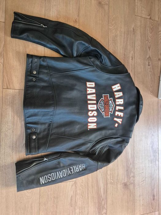Casaco pele Harley Davidson tamanho L para homem