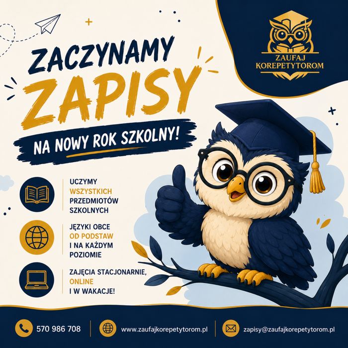 Korepetycje indywidualne | Ożarów Mazowiecki | Online | Wszystkie przedmio