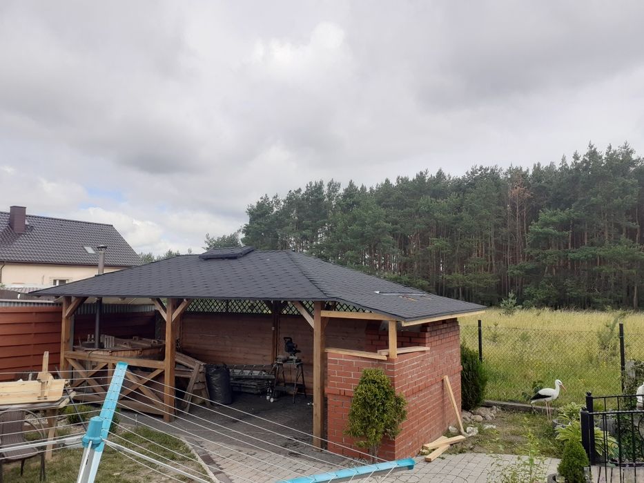 Wiaty altany zabudowy tarasów