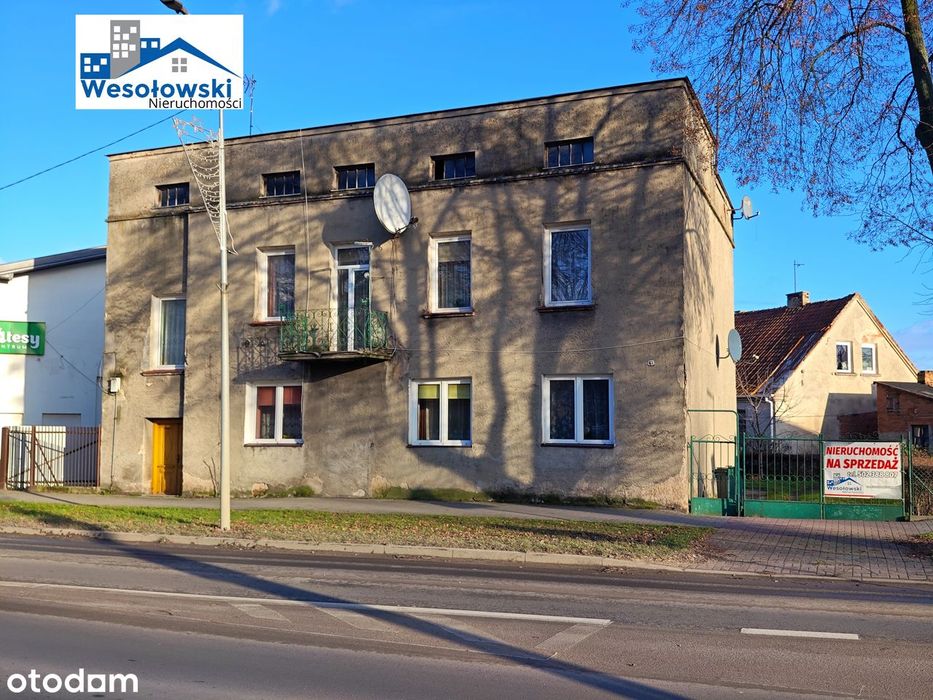 Dom z działką 826m2 przy głównej ulicy miasta w CENTRUM, ul. Płocka