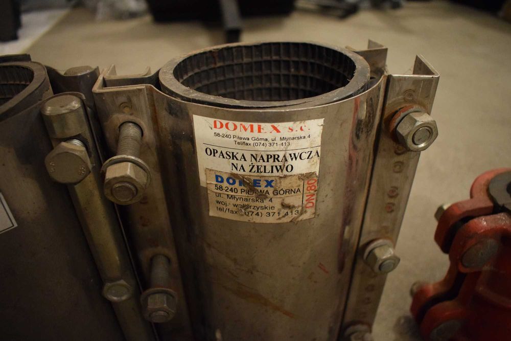 Nasuwa naprawcza DN 32 i 40 opaska Dn 80 100 i 150