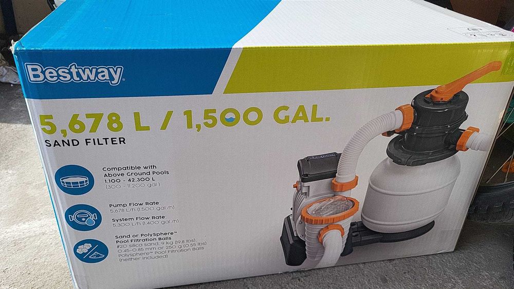 Pompa Bestway piaskowa do basenu nowa piasek gratis