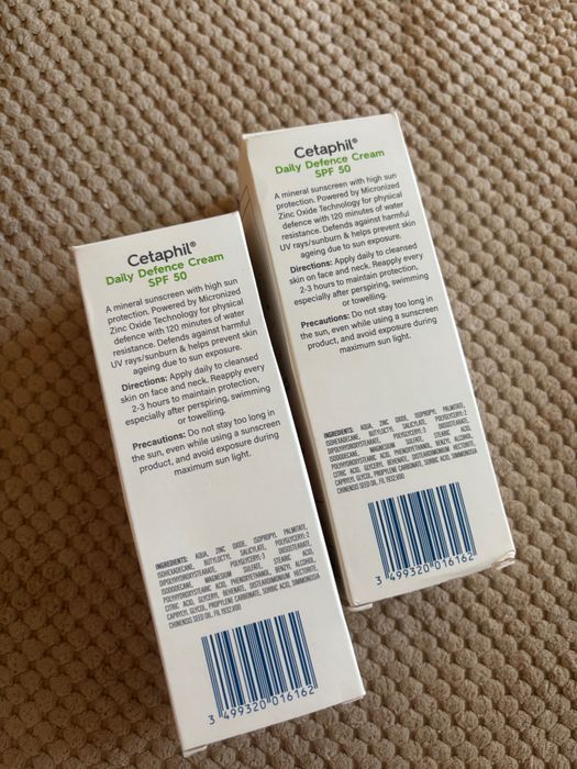Cetaphil Daily Defence Cream SPF 50 2 packs