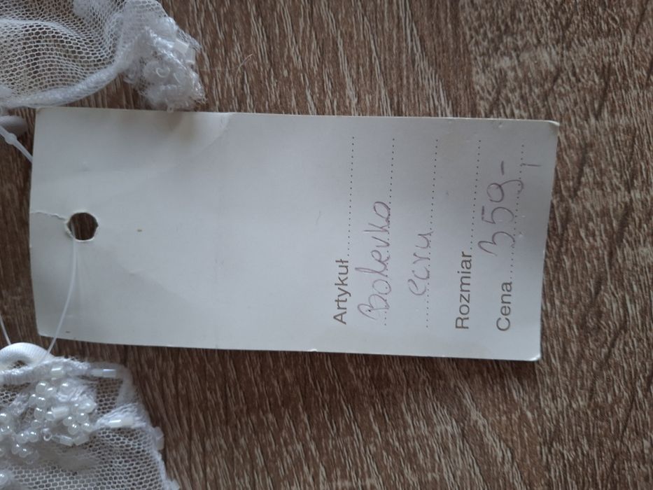 Nowe z metką Bolerko/bokerko ślubne ecru rozmiar S