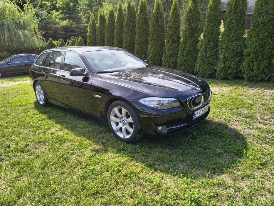 BMW 520D 2.0d manual 2010r piękna techniczne PERFEKT rude skóry hak fabryczny