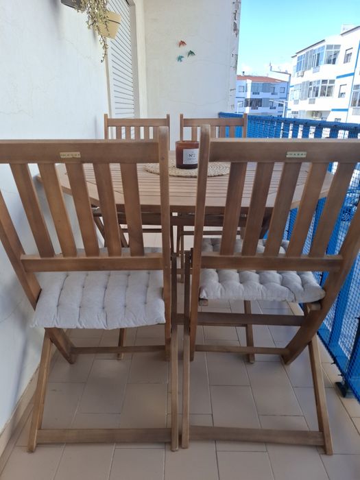 Mesa e cadeiras Kasa 4 lugares