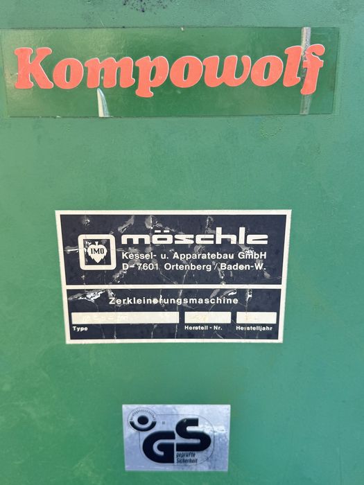 Spalinowy rozdrabniacz do kory, torfu, ziemi, rębak Moschle