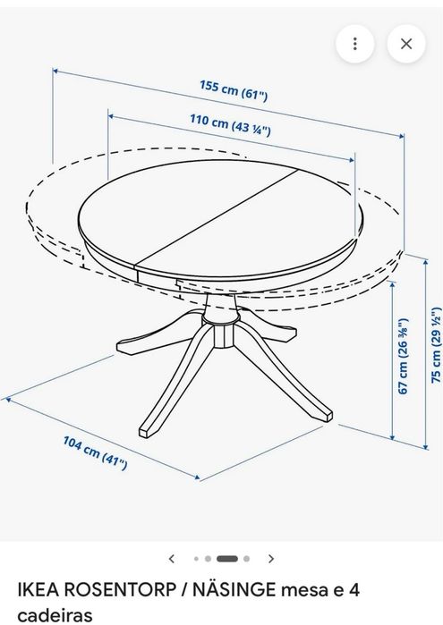 Mesa Jantar Extensivel