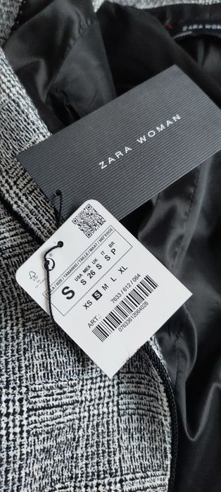 Żakiet damskib w kratę Zara