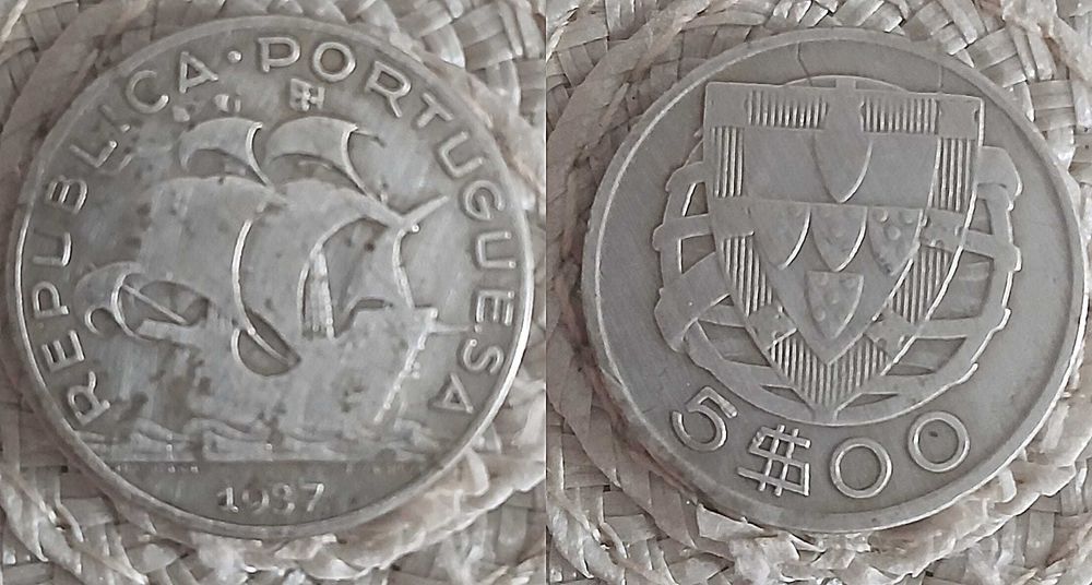 Moedas antigas portuguesas Monarquia/República