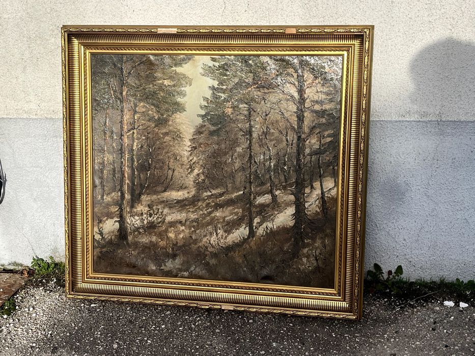 Paisagem / óleo sobre tela / inicio séc.XX