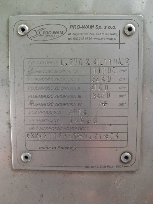 Sprzedam mleczarke cysterna 3 komory