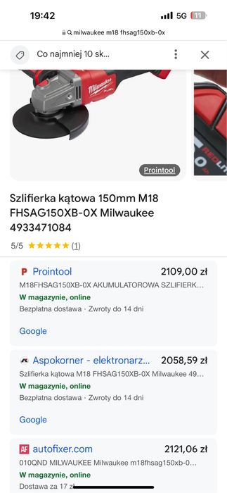 Milwaukee M18 FHSAG150XB Szlifierka kątowa