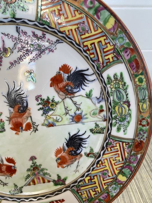 Prato de pocelana antigo chines