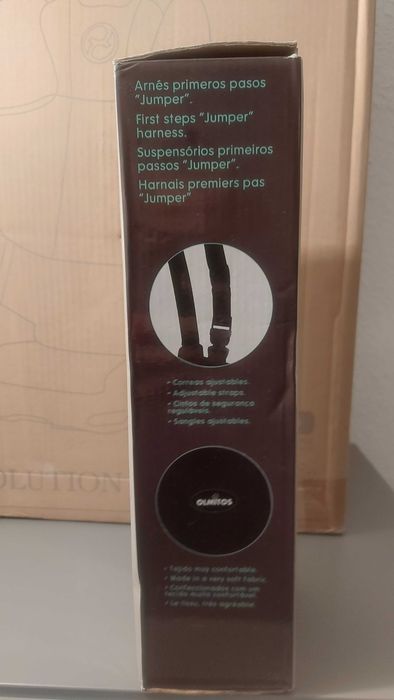 arnés primeiros passos bebé