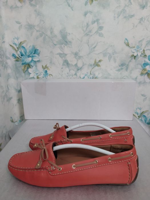 Кожаные мокасины Clarks р 40