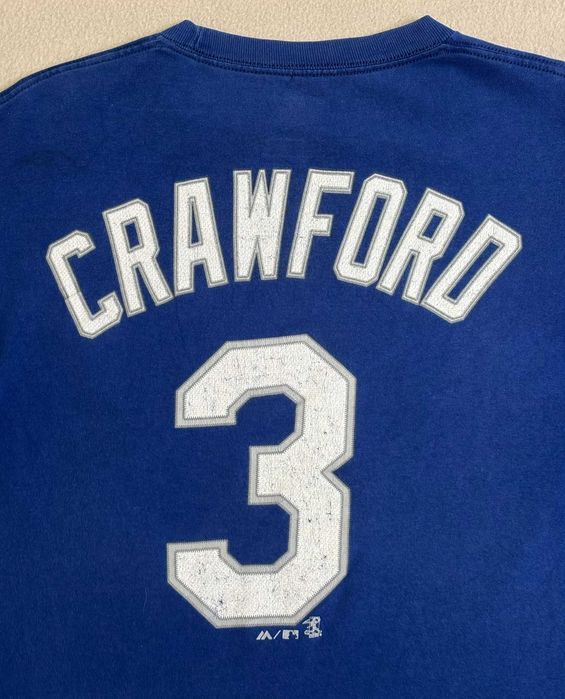 Koszulka Los Angeles Dodgers Crawford #3 Majestic MLB Roz. M