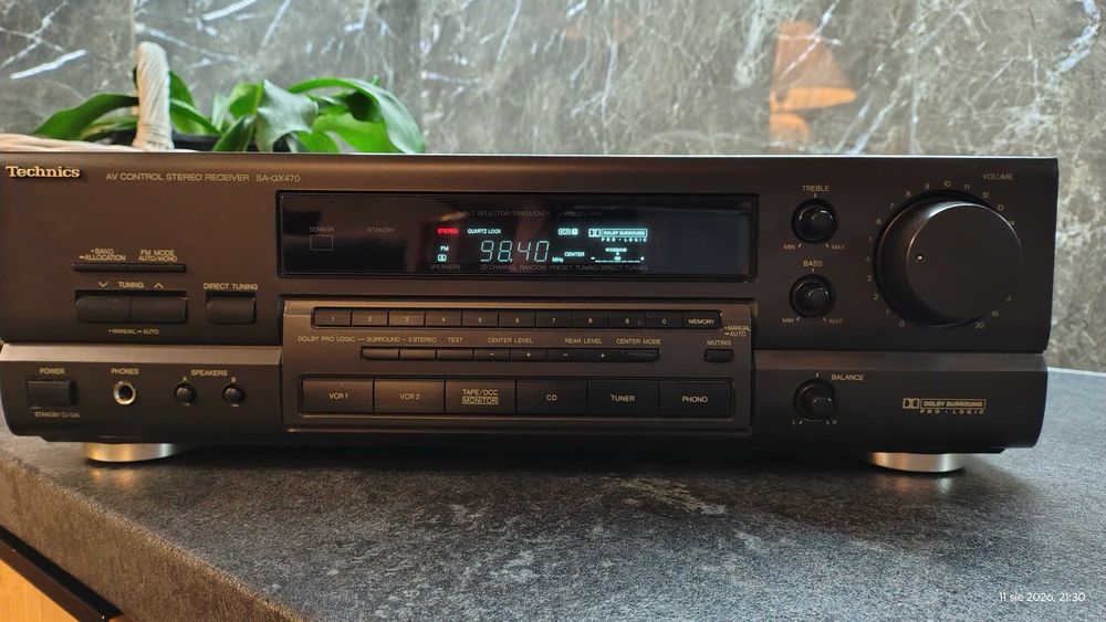 Technics SA-GX470 amplituner po fachowym przeglądzie - super stan