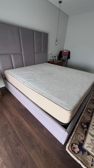 Cama casal em tecido 1,80x2,00