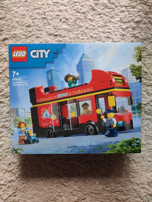Lego City 60407 Czerwony, piętrowy autobus