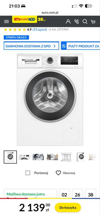 Pralka Bosch serie 4