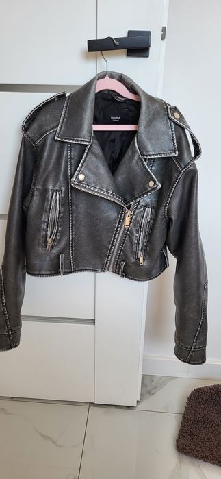 Kurtka ramoneska pilotka skórzana House oversize