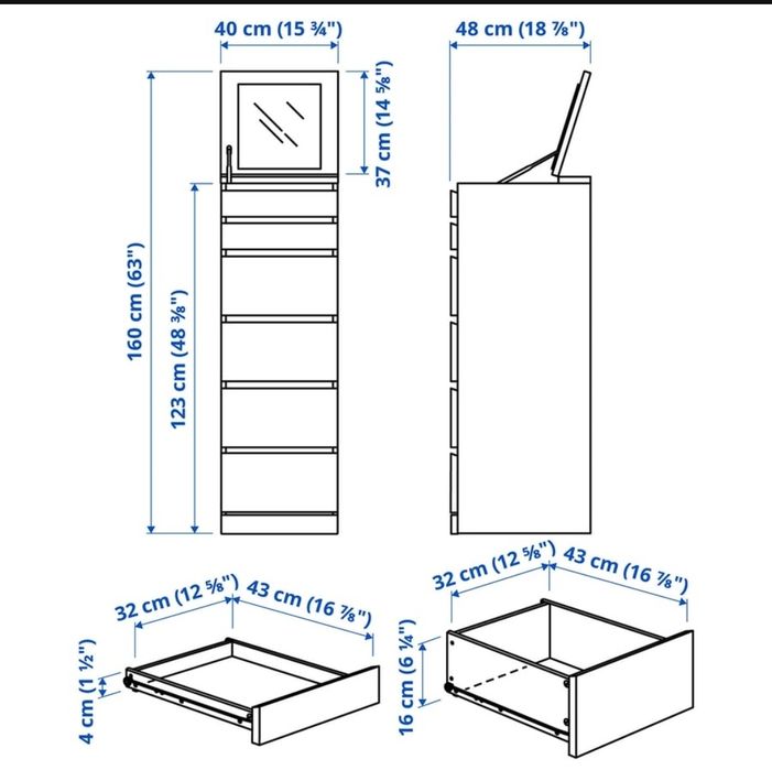 Cómoda/Camiseiro IKEA