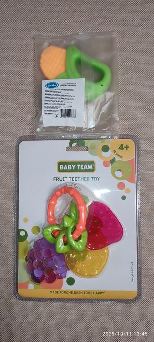 Брязкальця-прорізувачі, гризуни Baby team та Lindo