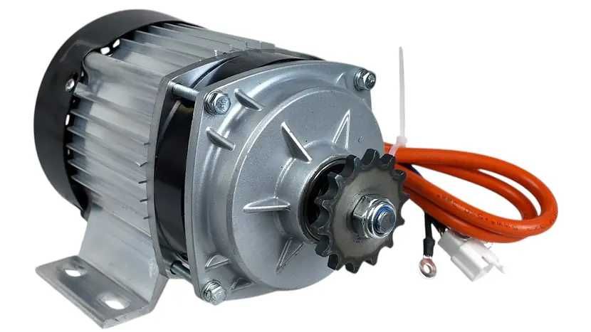 Електро двигун BLDC 700W 48V з редуктором 6:1! 500 об/хв! Новий!