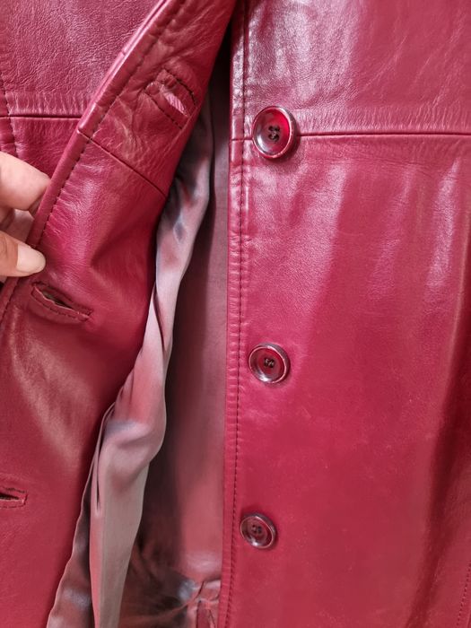 Casaco pele 3/4 Cheyenne bordeaux