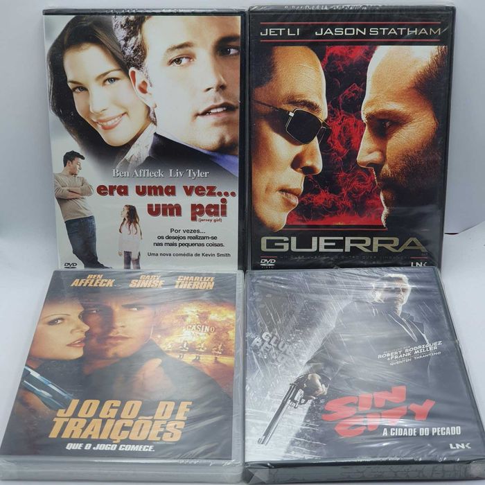 Lote 2/3 - Pack de 18 Filmes Novos e Selados em DVD - Ref.VI
